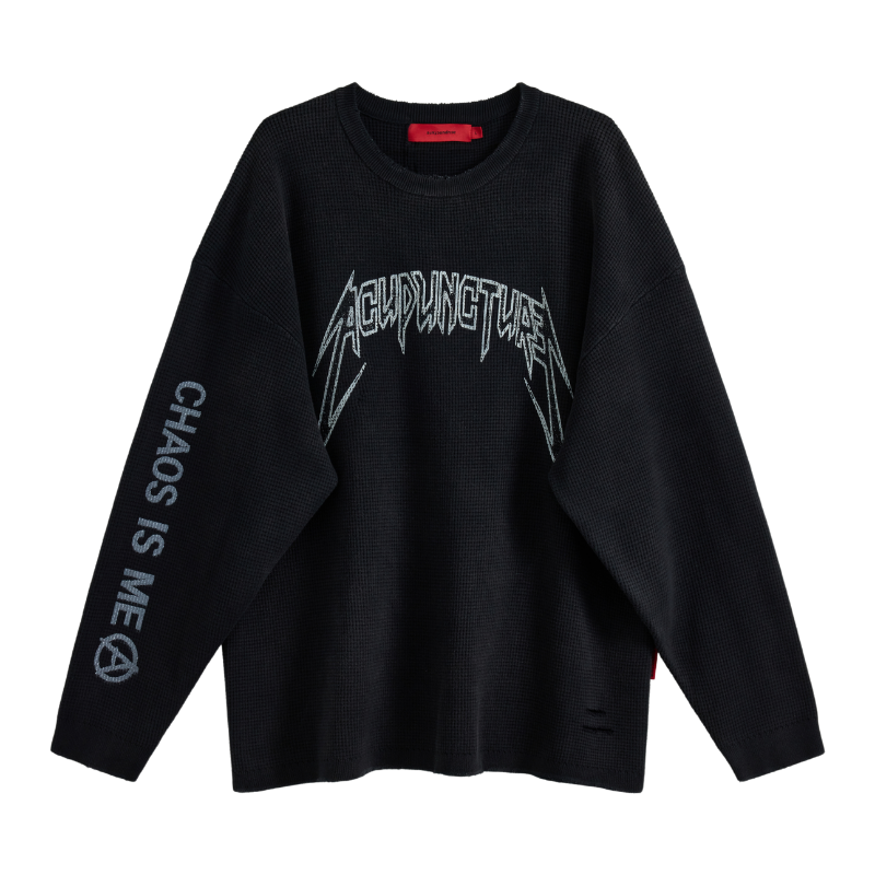 Acupuncture Metal Waffle 2 Washed Black