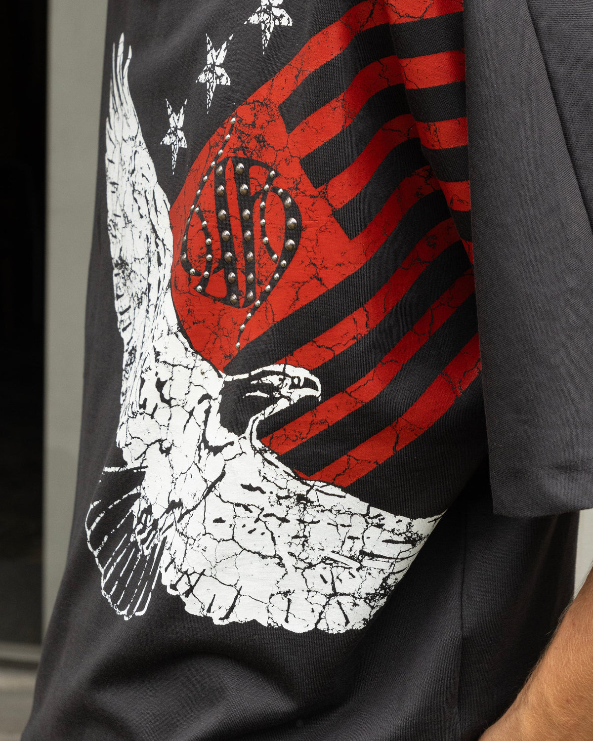 Himes Bandiera Tee Washed Black