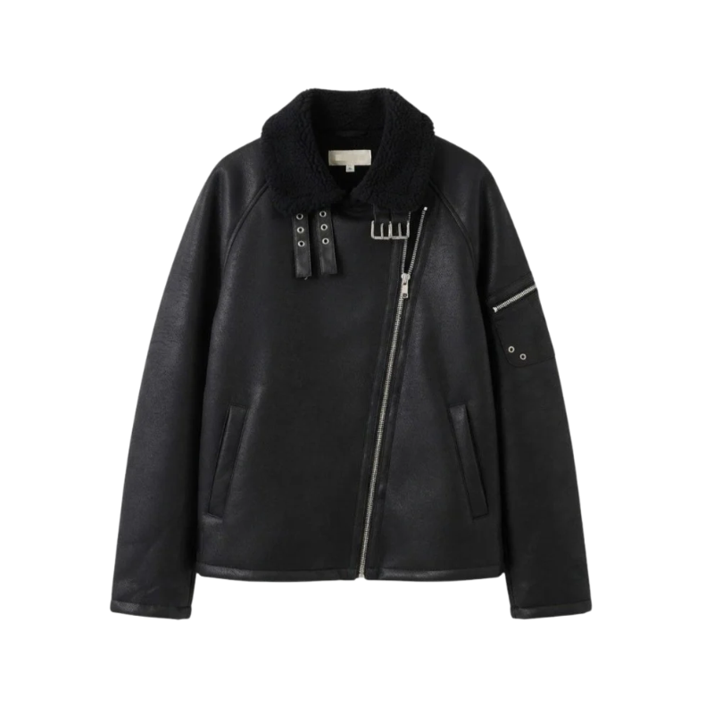 Aèro Sherling Jacket | Black