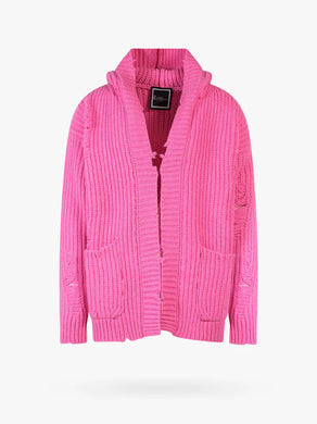 Paul Memoire Pink Wool Cardigan