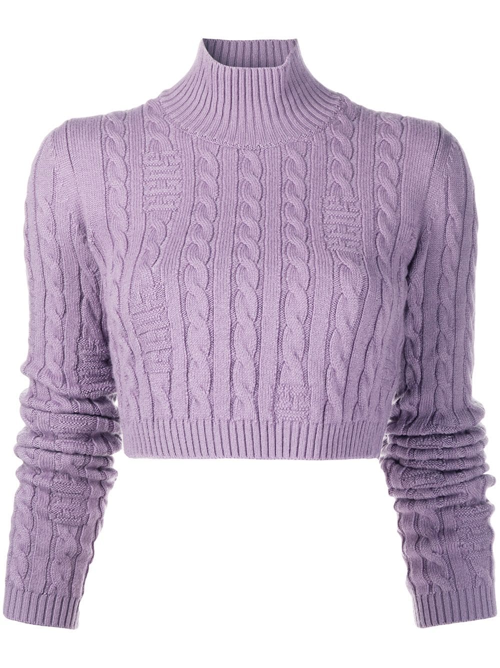 GCDS Woman Cable-knit Cropped Jumper 