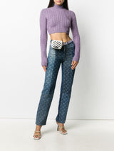GCDS Woman Cable-knit Cropped Jumper 