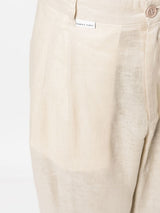 Family First Linen Straight Leg Pant White