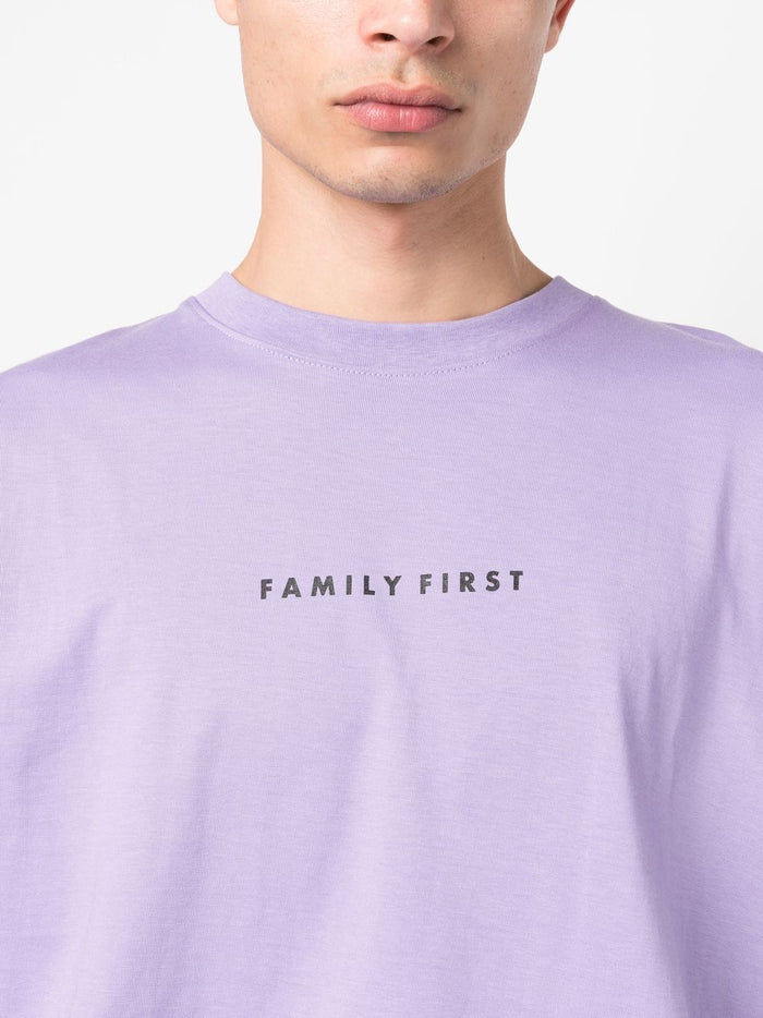 Family First T-shirt Box Logo Light Violet