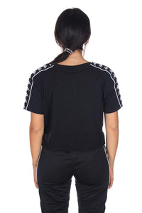SS20 Kappa Banda T-shirt Crop Black