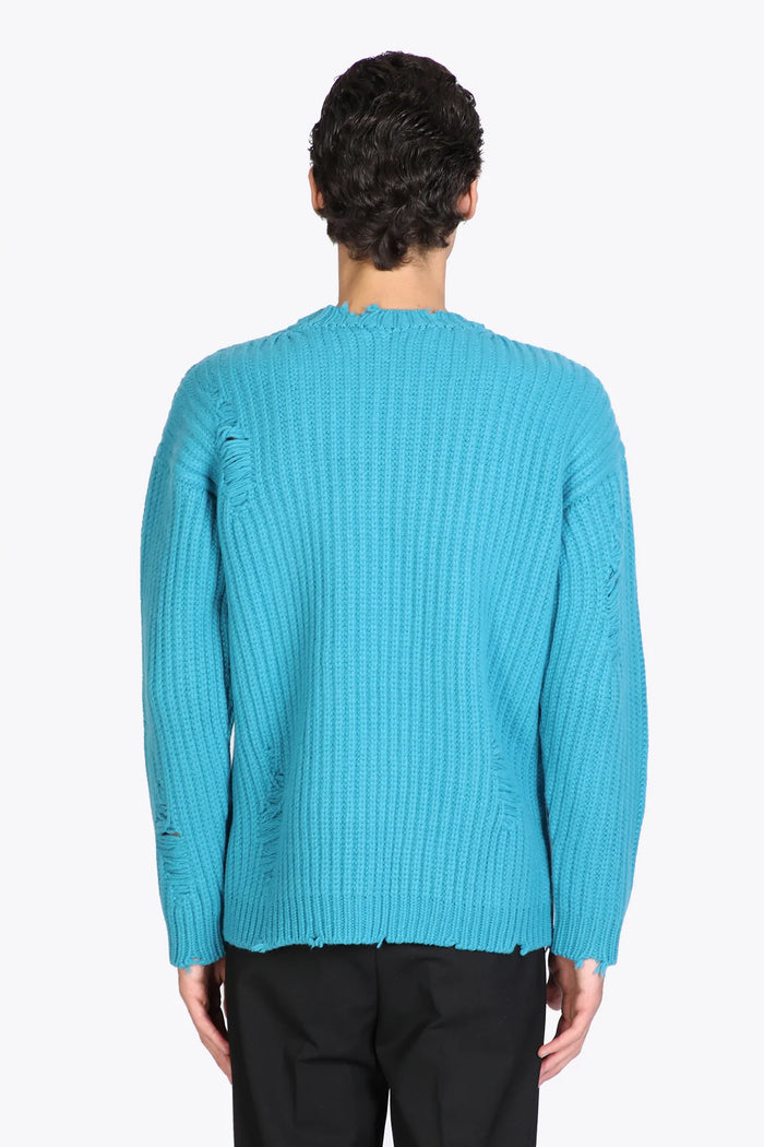 Paul Memoire Light Blue Wool Sweater