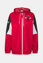 Load image into Gallery viewer, Mitchell &amp; Ness Chicago Bulls Full Zip Windbreaker