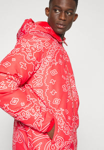 Family First Puffer Double-face Bandana Red