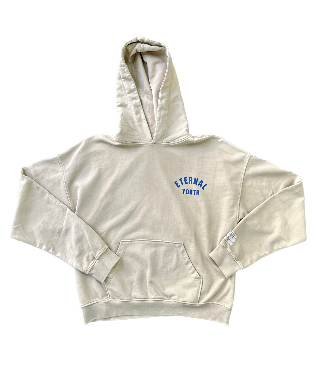 0275 Eternal Youth Stone Wash Hoodie Sail 