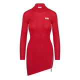GCDS Woman Asymmetric Fitted Mini Dress