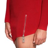 GCDS Woman Asymmetric Fitted Mini Dress