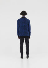 Load image into Gallery viewer, Family First Cardigan Leopard Blue