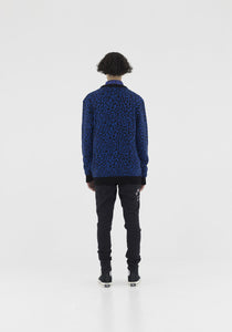 Family First Cardigan Leopard Blue