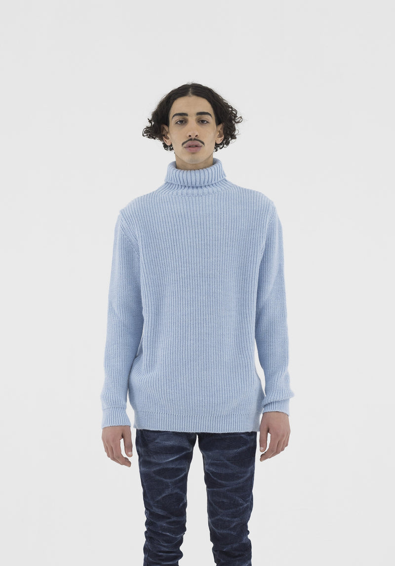 Family First Turtleneck Light Blue