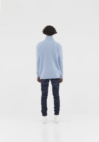 Family First Turtleneck Light Blue