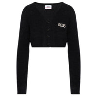 GCDS Woman Mohair Cardigan Black 