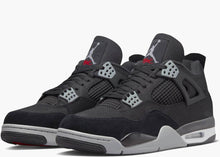 Load image into Gallery viewer, Nike Air Jordan 4 Retro SE Black Canvas