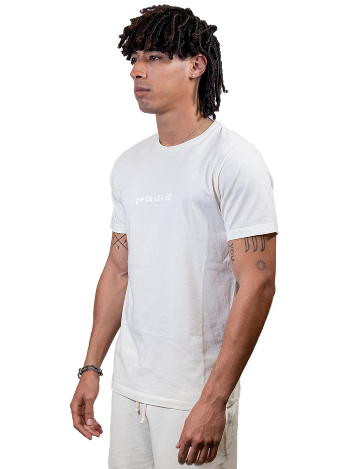 Fear Regular Basic T-shirt White