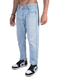 LEVI'S 501 Man Jeans Revisited Light Blue Washed