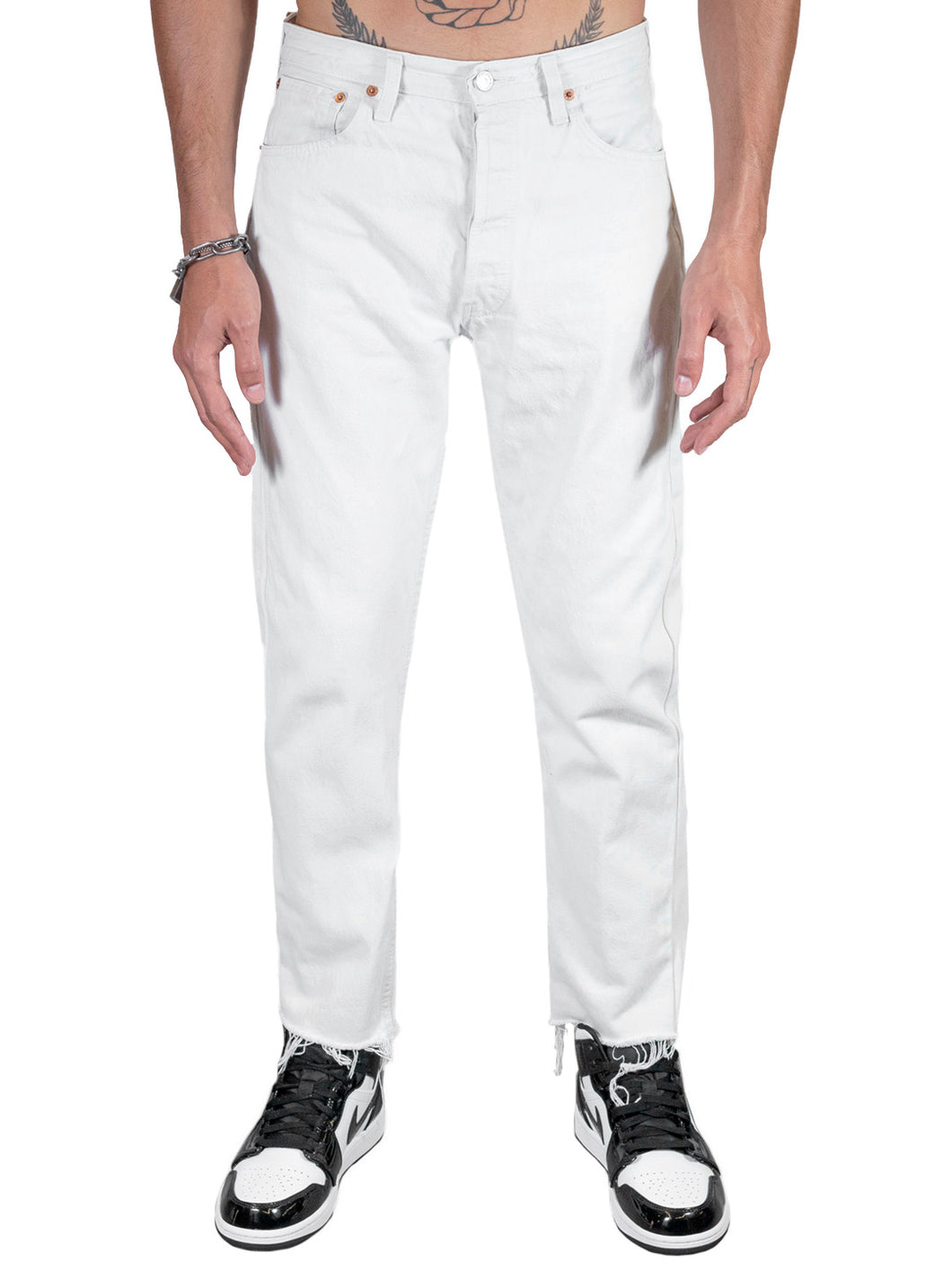 LEVI'S 501 Man Jeans Revisited White Washed