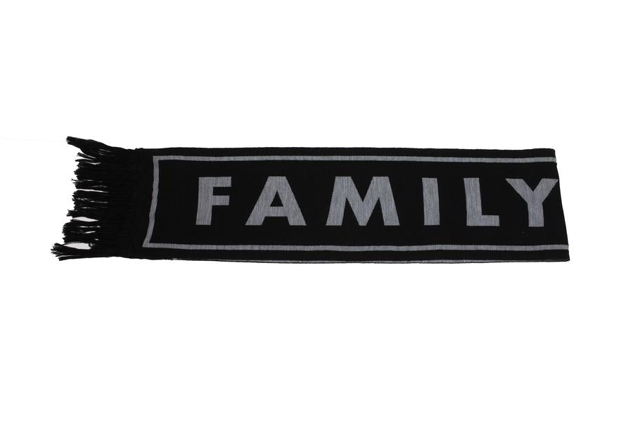 Family First Black Large Scarf Logo