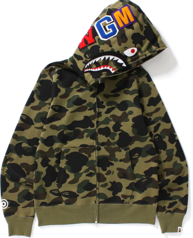 BAPE 1st Camo Shark Full Zip Hoodie