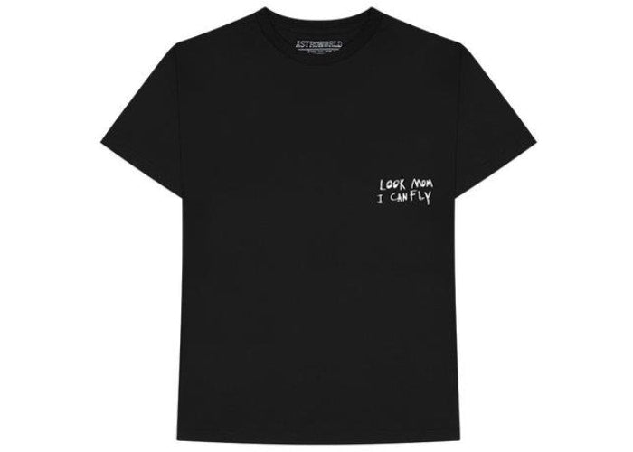 Travis Scott Look Mom I Can Fly Festival Tee Black