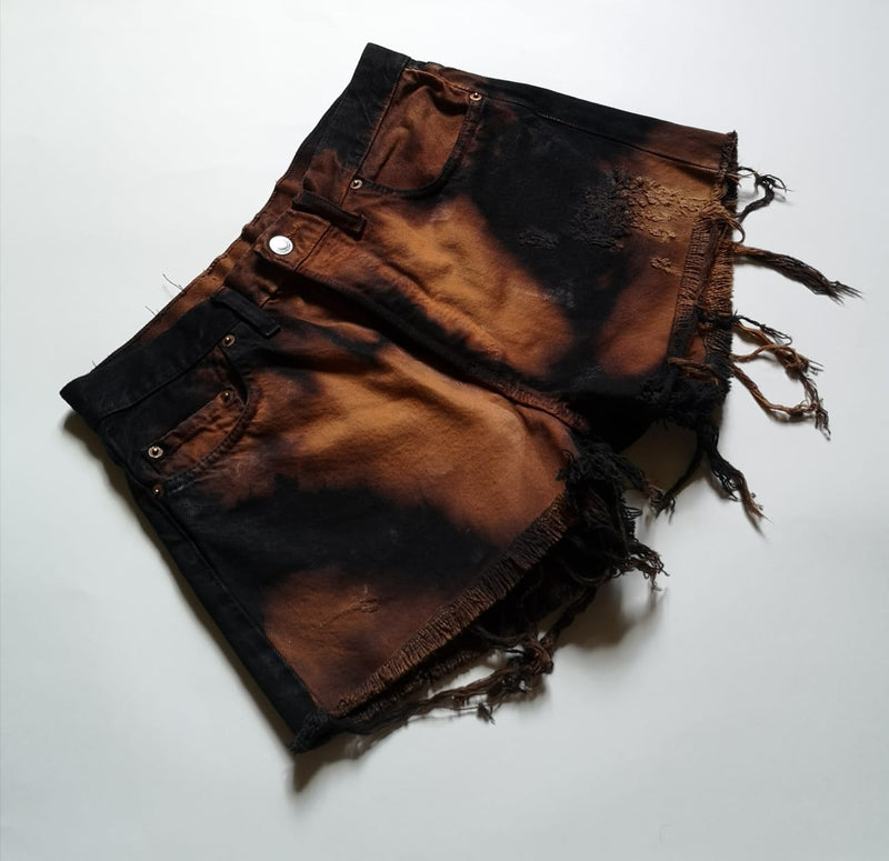 LEVI'S 501 Woman Shorts Jeans Revisited Tie Dye
