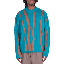 Load image into Gallery viewer, Danilo Paura Bookie Sweater Mohair Brown/Sky