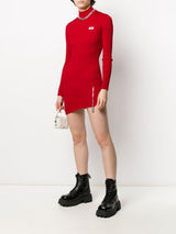 GCDS Woman Asymmetric Fitted Mini Dress