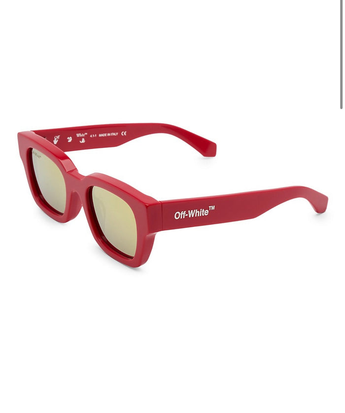 Off-White Sunglasses Zurich Red Gold