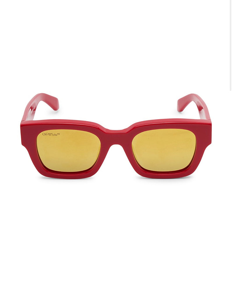 Off-White Sunglasses Zurich Red Gold