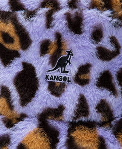 Kangol Faux Fur Bucket Leopard