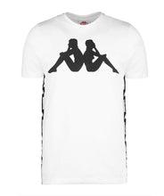 Carica l&#39;immagine nel visualizzatore di Gallery, SS20 Kappa BARWA T-shirt Stampa Black / White