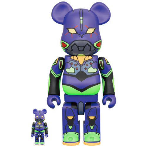 (PREORDER) BEARBRICK 400% EVANGELION EVA-01 NEW PAINT 2-PACK 